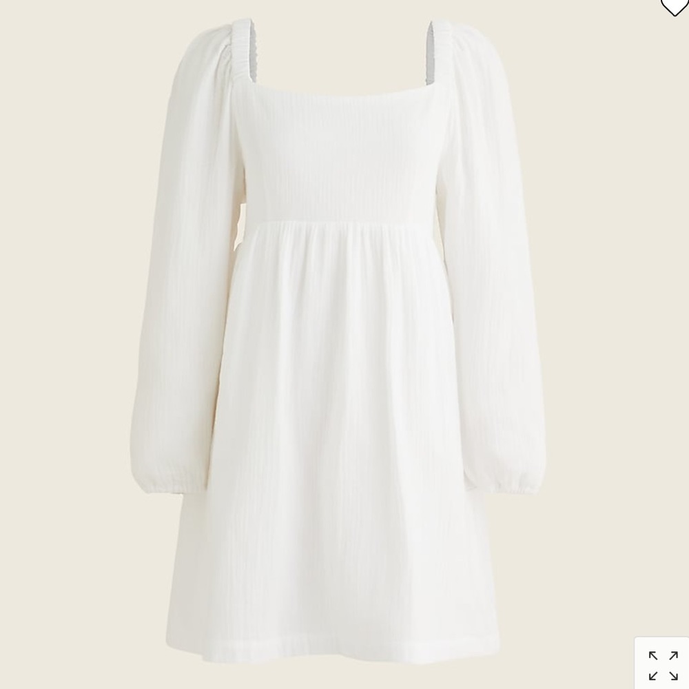 NWT J. Crew Squareneck Soft Gauze Dress - Picture 4 of 9